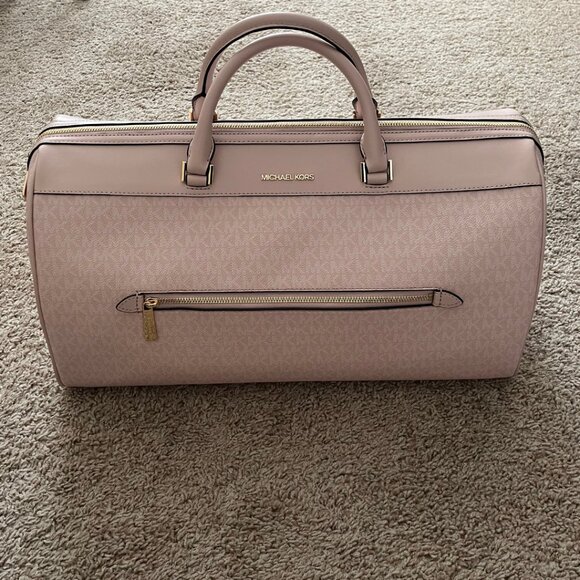 ๐NWOT Michael Kors Duffel Travel Bag โข Light Powder Blush - Picture 3 of 9